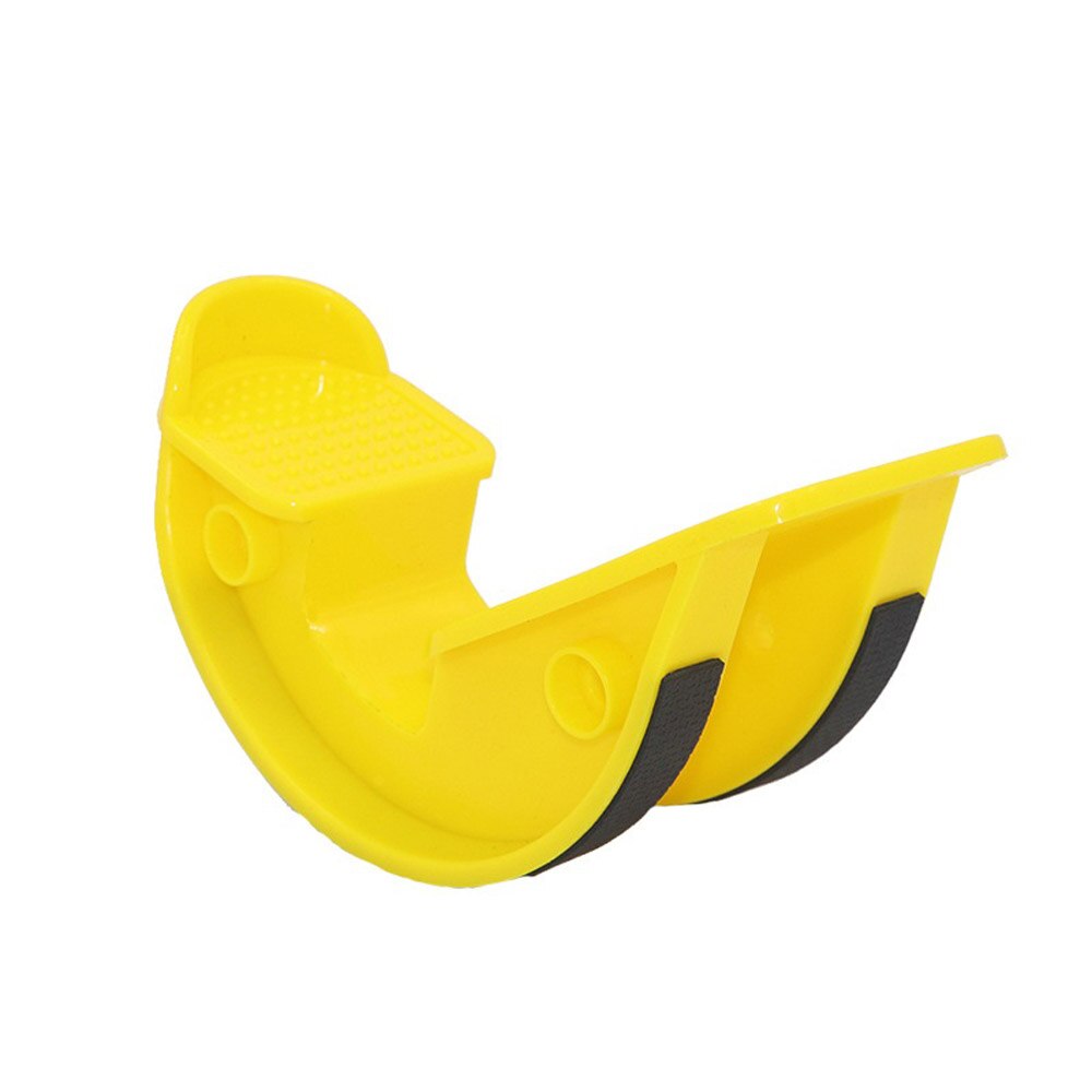 Fitness Lacing Plate Lacing Oblique Pedal Fitness Lacing Device Foot Massage Foot Pedal Lacing Stool Stretching Plate: Yellow