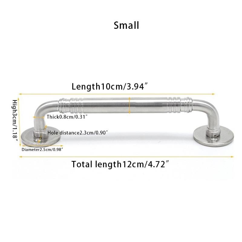 Stainless Steel Door Handle for Interior Doors Bedroom Kitchen Door Pulls Fire-proof Door Handle Cabinet Handle Hardware