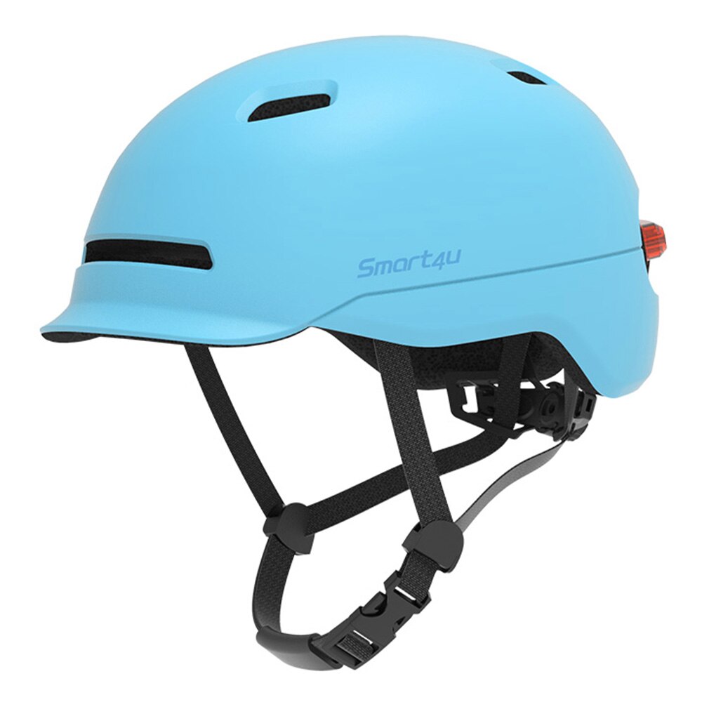 Smart4u-casco de ciclismo inteligente para hombre y mujer, luz LED, 3 modos, patinete Casco de Bicicleta de carretera de montaña