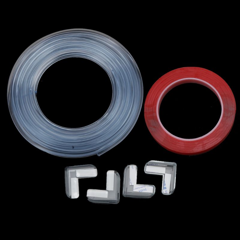 28EC Baby Baby Veiligheid Hoek Bescherming Strip Guards Transparante Tafel Rand Meubels Hoekbeschermers Soft Pvc Bumper: 6m