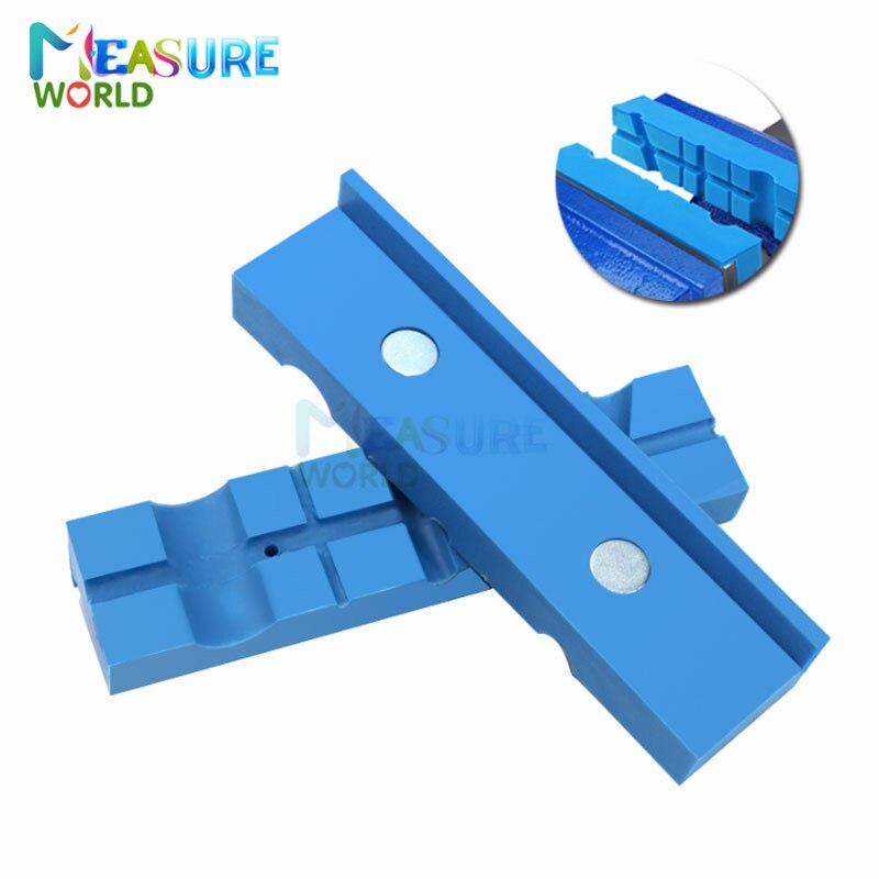 Multipurpose Aluminum Vise Soft Jaws, Magnetic Vice Jaws Pads, Rubber Vise Jaw Protectors Use on any Metal Bench Vise