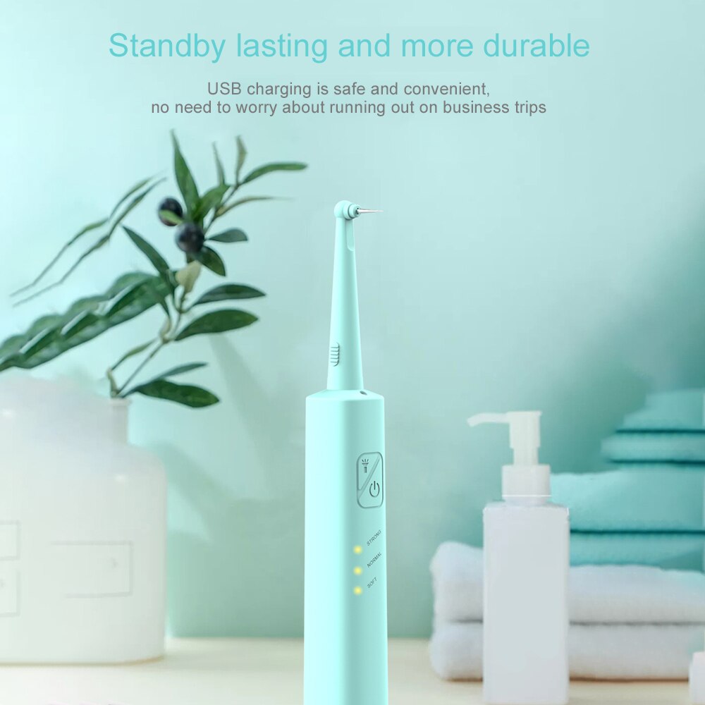 Ultra Sonic Sonic Tandheelkundige Scaler Tand Calculus Remover Cleaner Tand Vlekken Tandsteen Verwijderen Tool Tanden Whitening Kit Met Led Licht