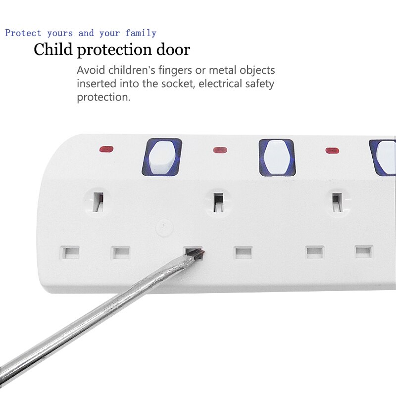 Grenuttag överspänning uk uttag med usb-laddarport switch elektrisk adapter 2m förlängningssladd 2/3/4/5 ac 13a uttag