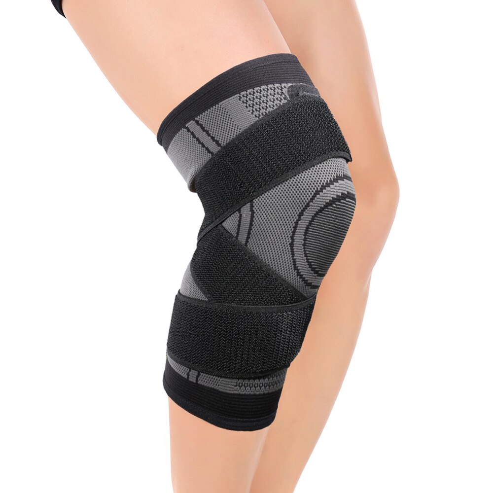 Genouillère élastique pressurisée pour hommes, équipement de protection pour Fitness, basket-ball et volley-ball, 1 pièce