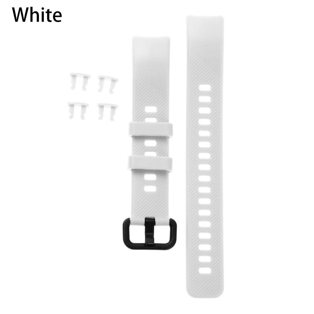MIIQNUS 1PC Sport Armband ersatz Bunte Klassische Silikon Uhr Band Armband Armband Armband Für Huawei Honor Band 4: white