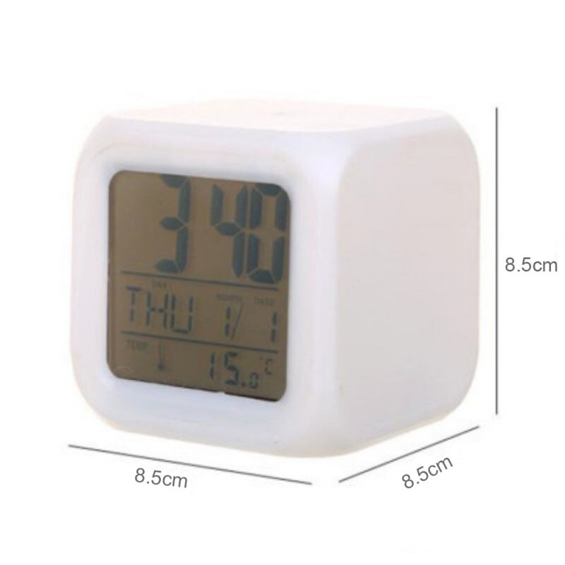 Appearance And Modern Color Changing Clock Beautiful And Night Visibility Multicolor Alarm Clock