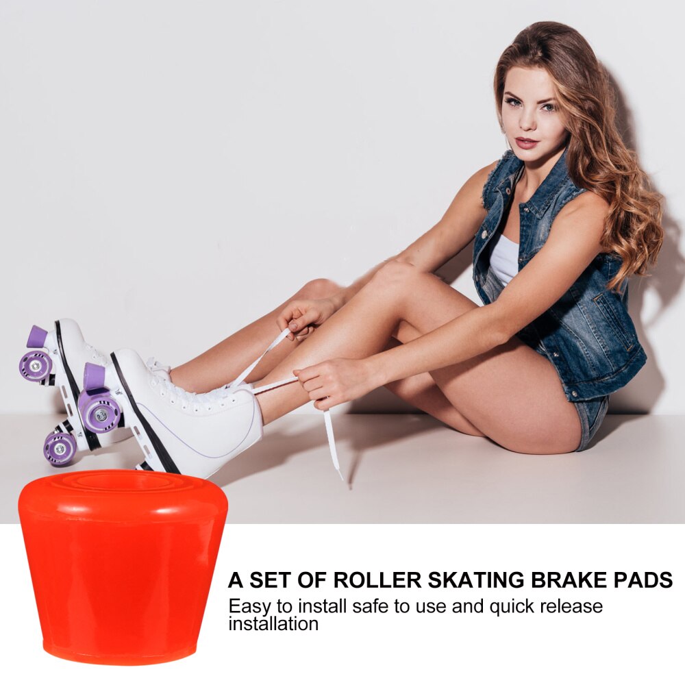 4Pcs Rolschaatsen Remblok Rolschaatsen Remblokken Remmen Schoenen Houder