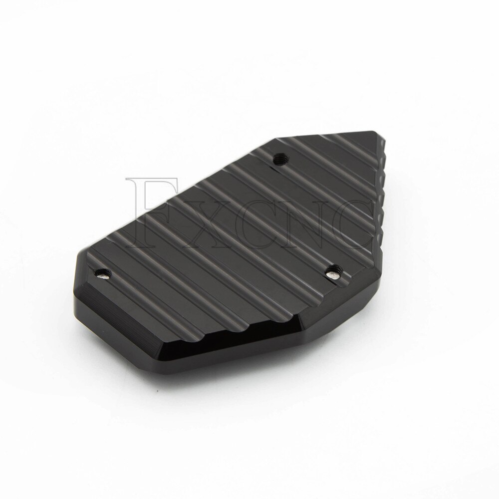 CNC-soporte lateral para motocicleta, placa de Aluninum, pata de cabra para Suzuki DL650, V-STROM, VStrom, , almohadillas de extensión de soporte
