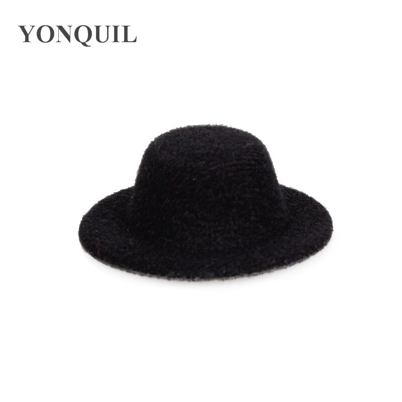 5Cm Mini Top Hats Cute Girl Party Headwear Wedding DIY Hair Accessories Party Event Occasion Hats Baby Hairstyle Multiple Color: black