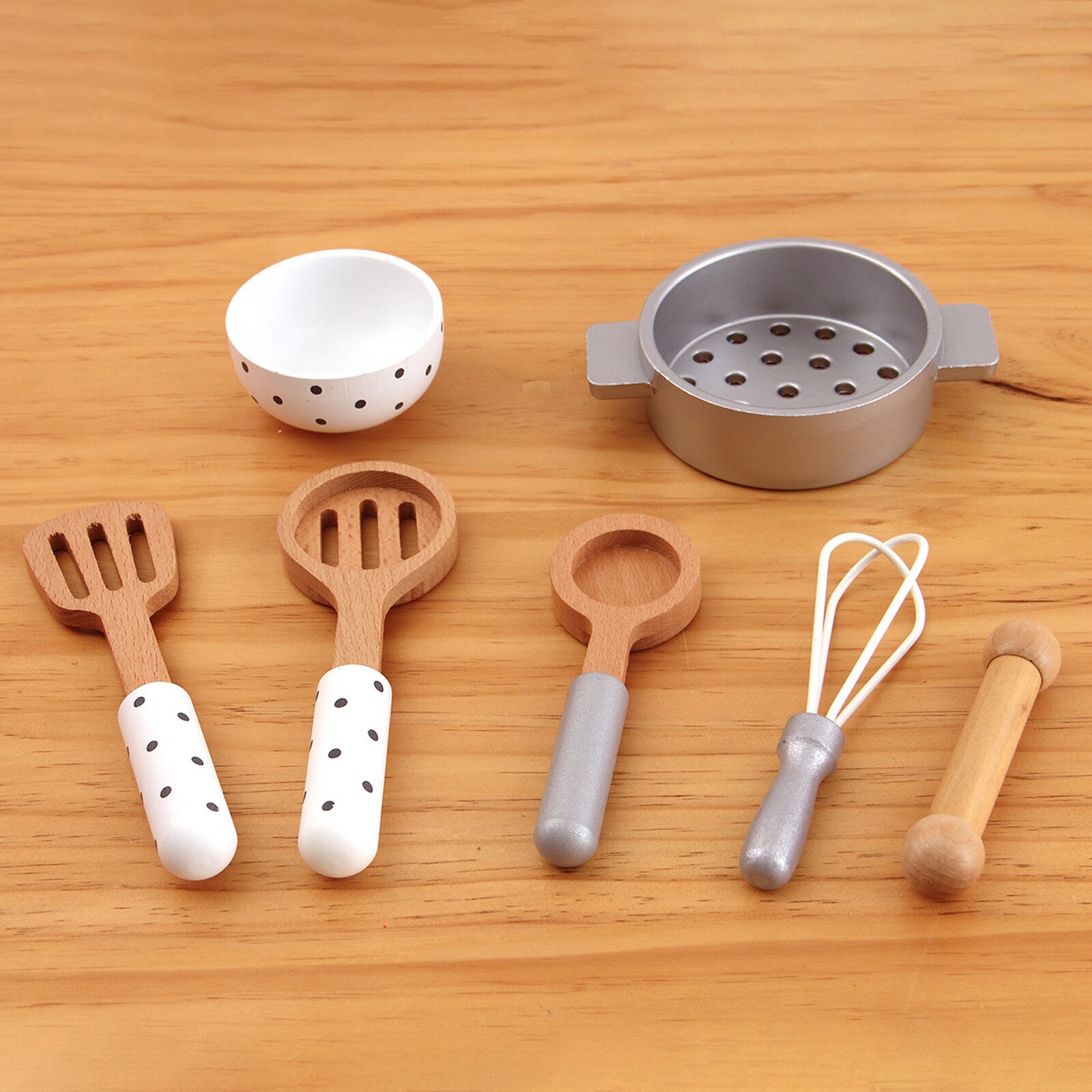 Keuken Spelen Set Voor Kinderen Keuken Houten Speeltoestel Speelgoed, Keukengerei Set Kookgerei Set Conjuntos De Mobília Das Crianças