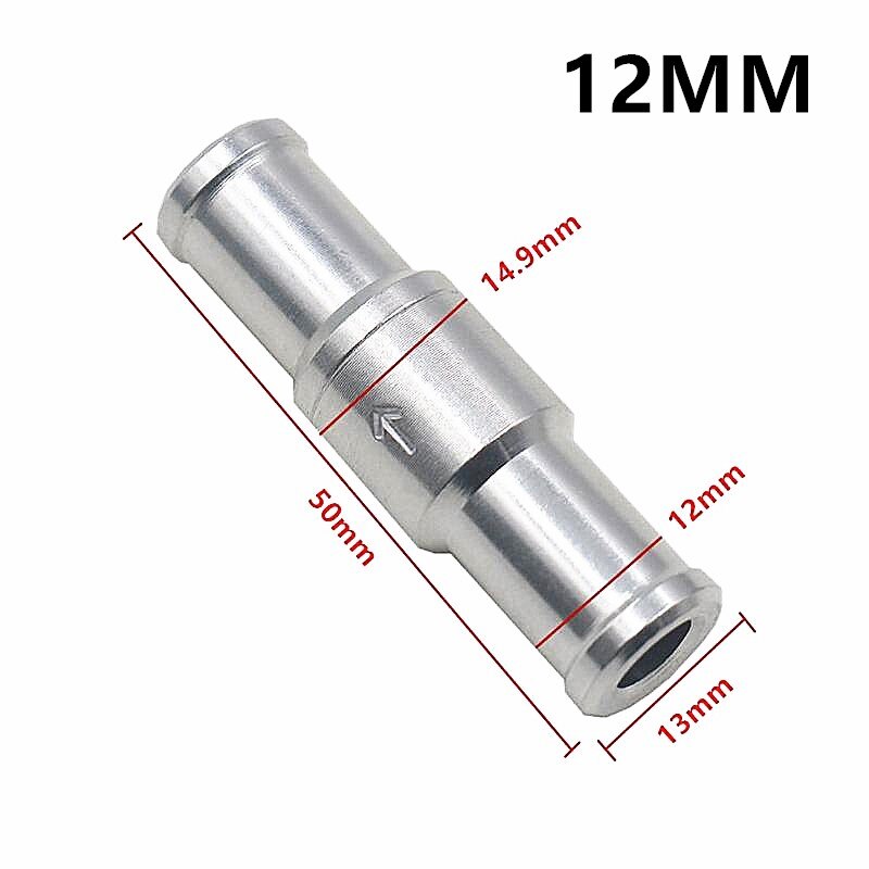 1PC 6/8/10/12MM Aluminium Check Valve Brake Servo Booster No Return Inline One Way Valve Non Return Valve Vacuum Hose