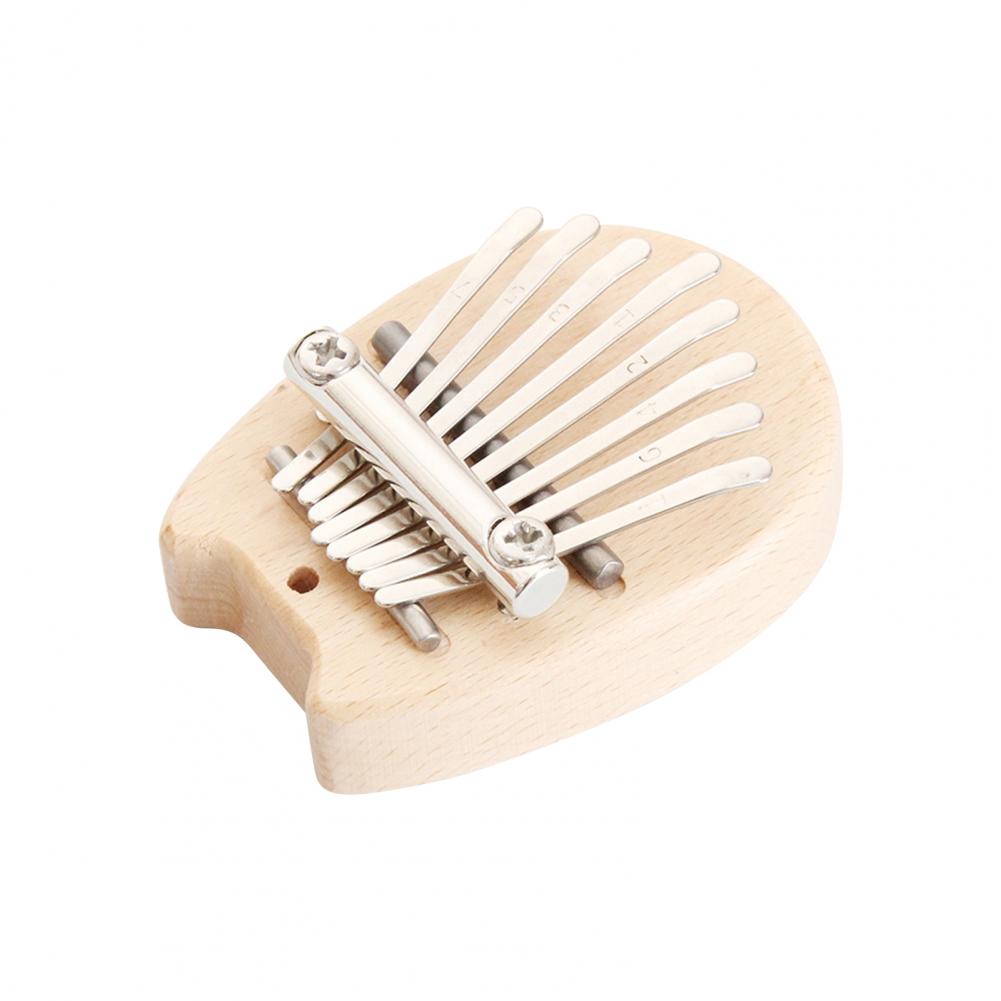 8-Tone Mini Portable Thumb Piano Wooden Small Finger Musical Instrument Thumb Piano Wooden Musical Instrument