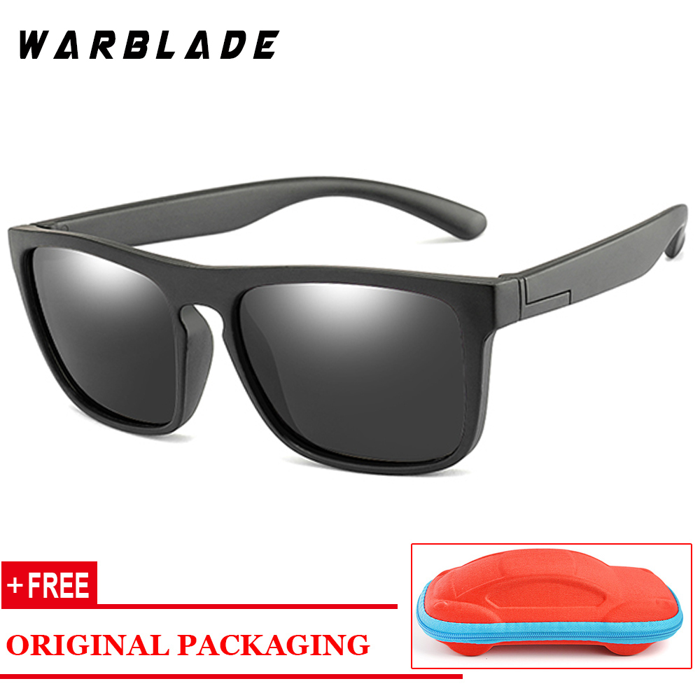 WBL Kinderen Kids Zonnebril Jongens Meisjes Gepolariseerde Zonnebril Baby Baby Siliconen Flexibele Veiligheid Frame Shades Eyewear UV400: black gray R