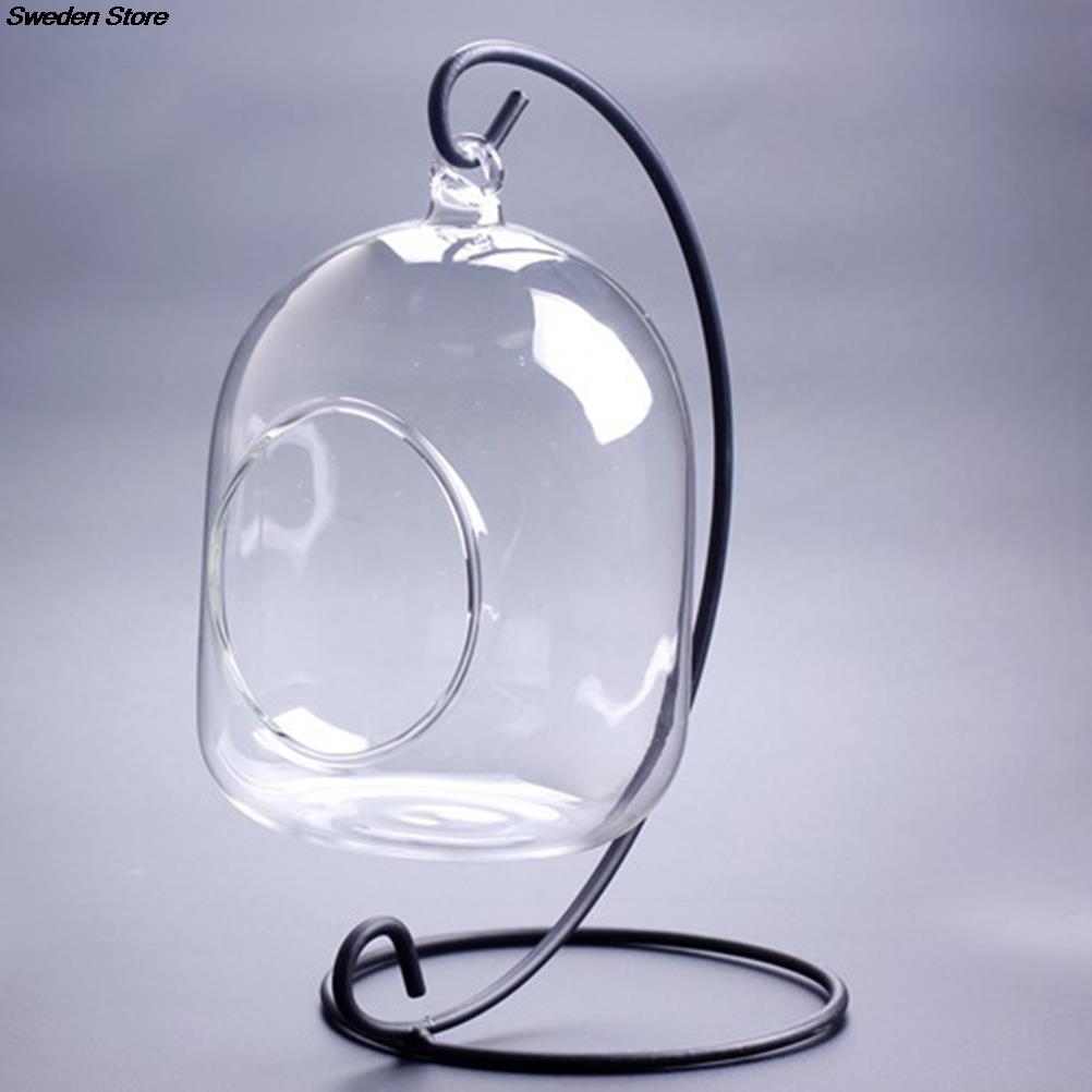 Creatieve Kandelaar Stand Home Decoratie Ijzer Metalen Lantaarn Stand Opknoping Kandelaar Glas Globe Kaars Ornament Houder