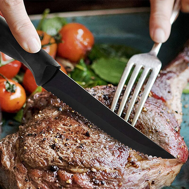 8-Piece Steak Knife Steak Knife Set Stainless Steel, Kitchen Steak Knife Set Sharp - Scratch Resistant &amp; Rust Proof