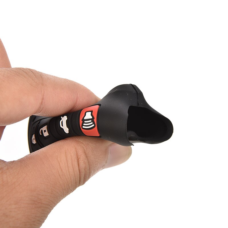 Siliconen hoesje voor toyota camry rav 4 avalon afstandsbediening smart key 4 knoppen zwart