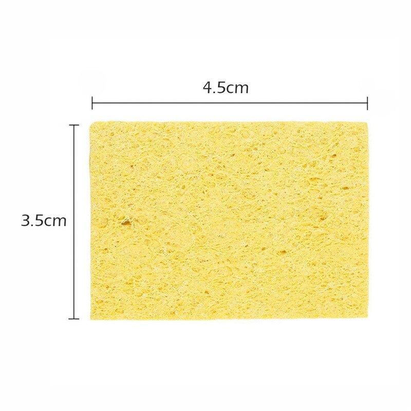 10 stk 3.5*4.5cm høj temperatur svamp ren klar tin svejsning loddejern