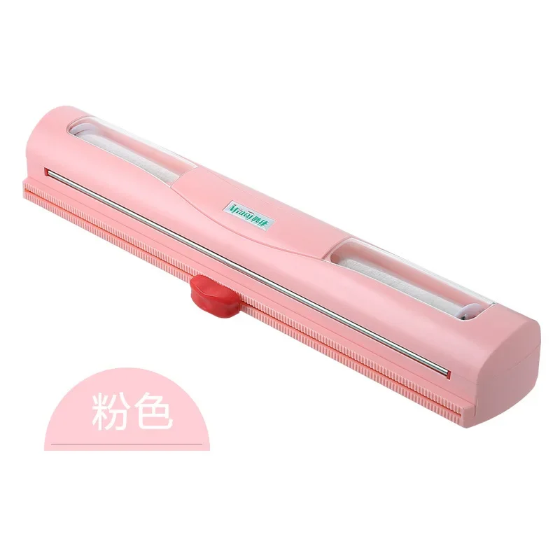 Lebensmittel Kunststoff wickeln Spender Frischhaltefolie Spender Cutter Saran wickeln Spender Aluminium Folie Pergament Papier Injektor Küche Werkzeug: Licht Grün