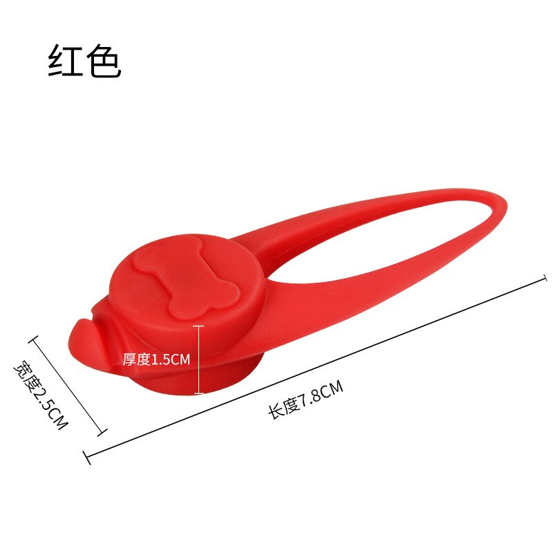 Collier LED pour chien, pendentif de sécurité, lumière clignotante, lumière clignotante dans la nuit, étiquettes lumineuses fluorescentes, fourniture pour animaux de compagnie: red