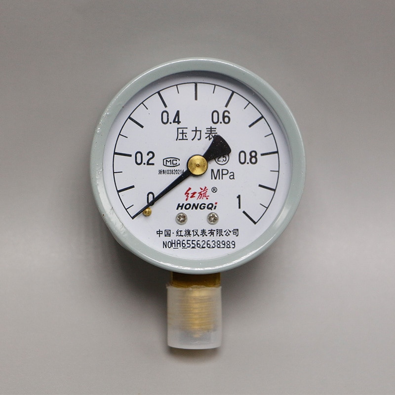 Y -60 vakuummätare luftmanometer tryckmätare 0-1 mpa passform :m14*1.5 dn15