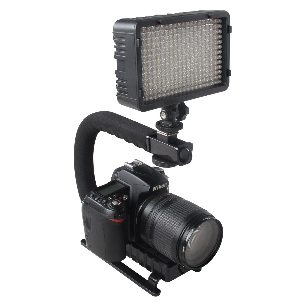 C Förmigen Halfter Griff Video Handheld Gimbal Stabilisator für DSLR Nikon Kanon Sony Kamera und Licht Tragbare Steadicam