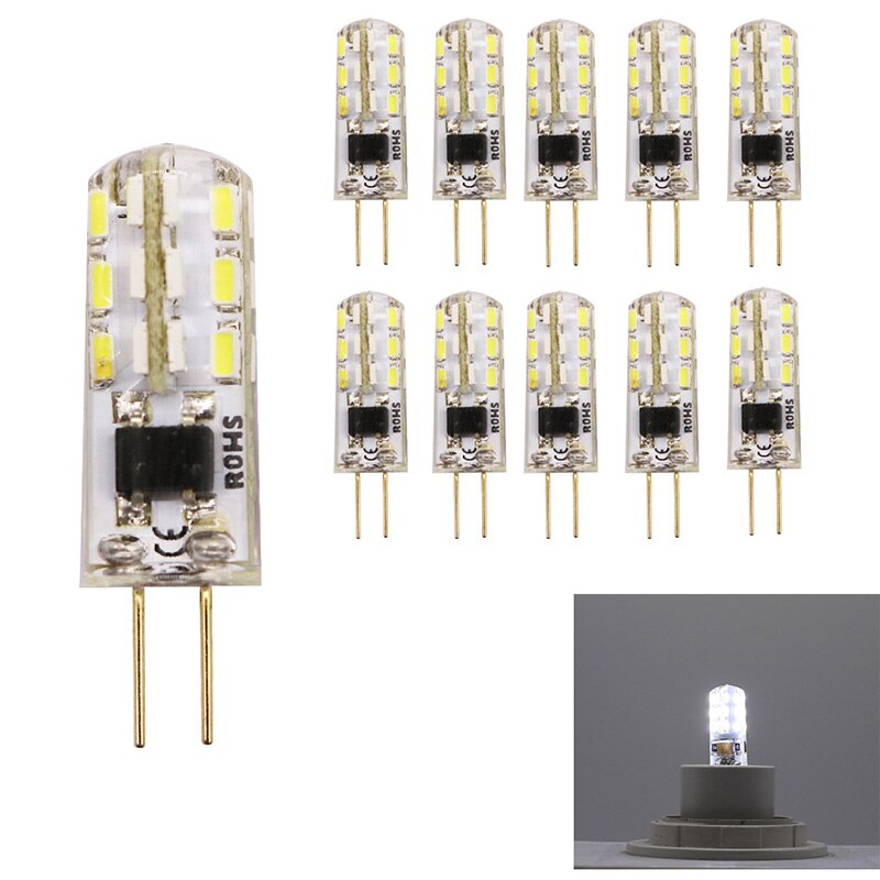 10x G4 led lamp 220 v 24 SMD3014 2 W Led Lamp 360 Graden Stralingshoek silicon LED Voor kroonluchter lamparas Licht