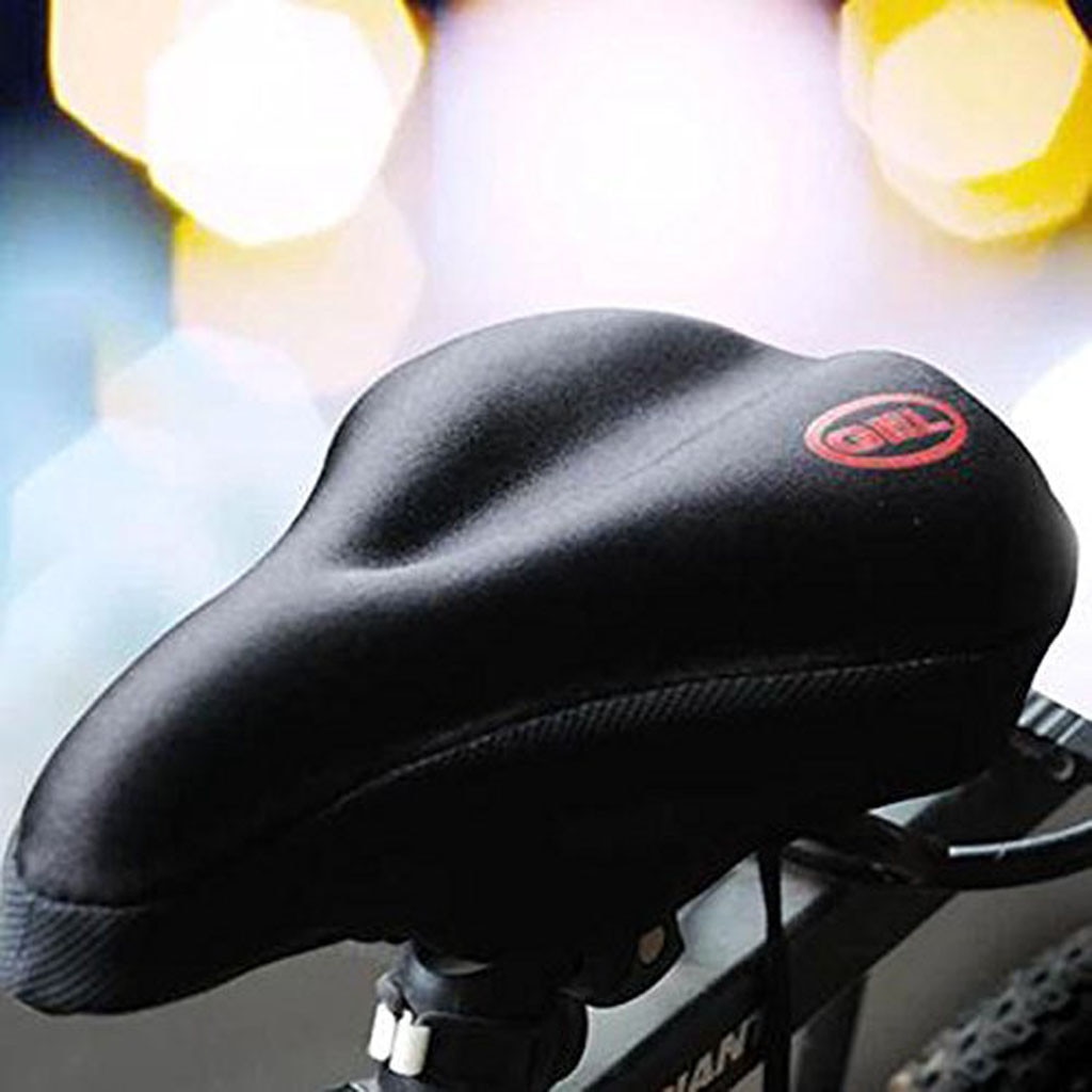 Bicycle Saddle 3D Soft Bike Seat Wider Bicycle Silicone Cushion Soft Pad Bike Silica Gel Seat Saddle Cover for Bicycle