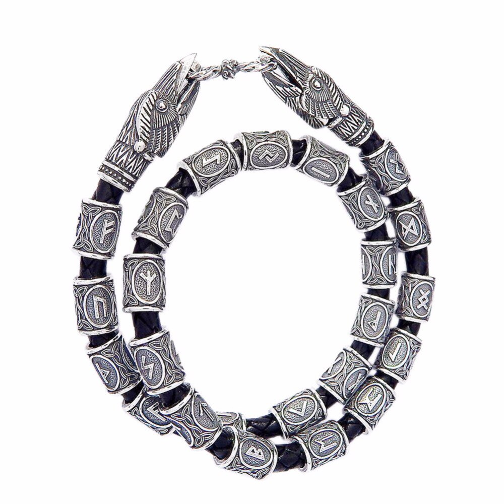 24 stks/set DIY Originele Viking Runen Charmes Kralen voor Armbanden voor Hanger Ketting voor Baard of Haar Vikings Rune Kits sieraden