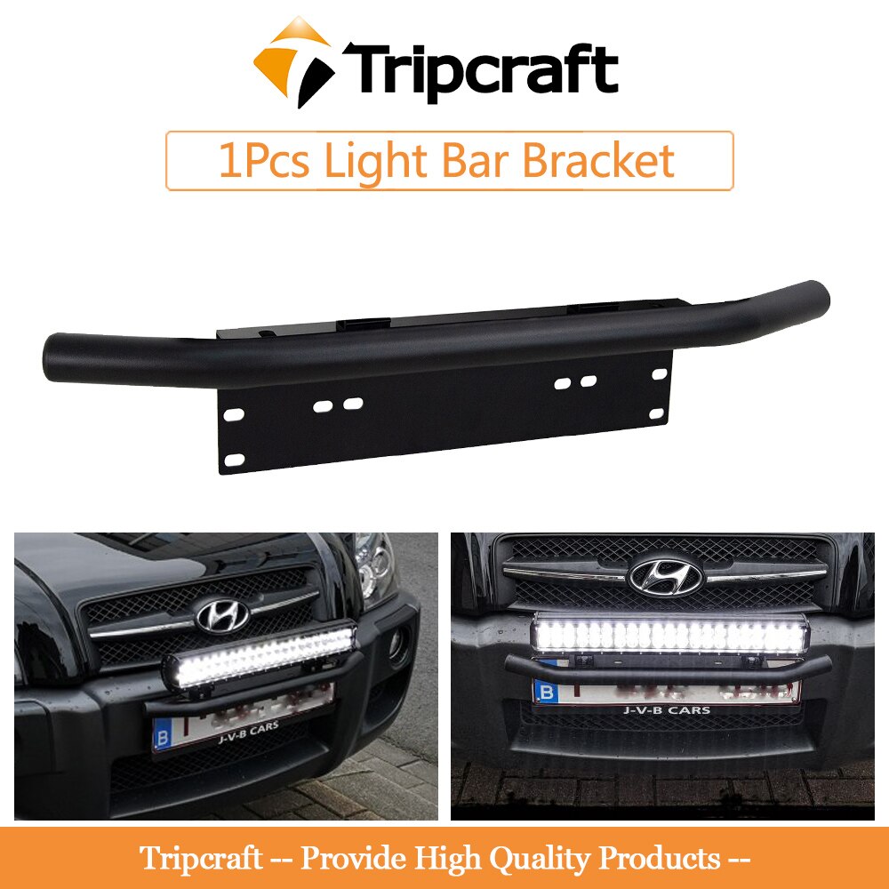 Tripcraft 3 rzędy listwa LED 4 - 28 Cal listwa świetlna LED LED światło robocze do ciągnika samochodowego łódź OffRoad 4x4 ciężarówka SUV ATV jazda 12V 24V: 1pcs bracket