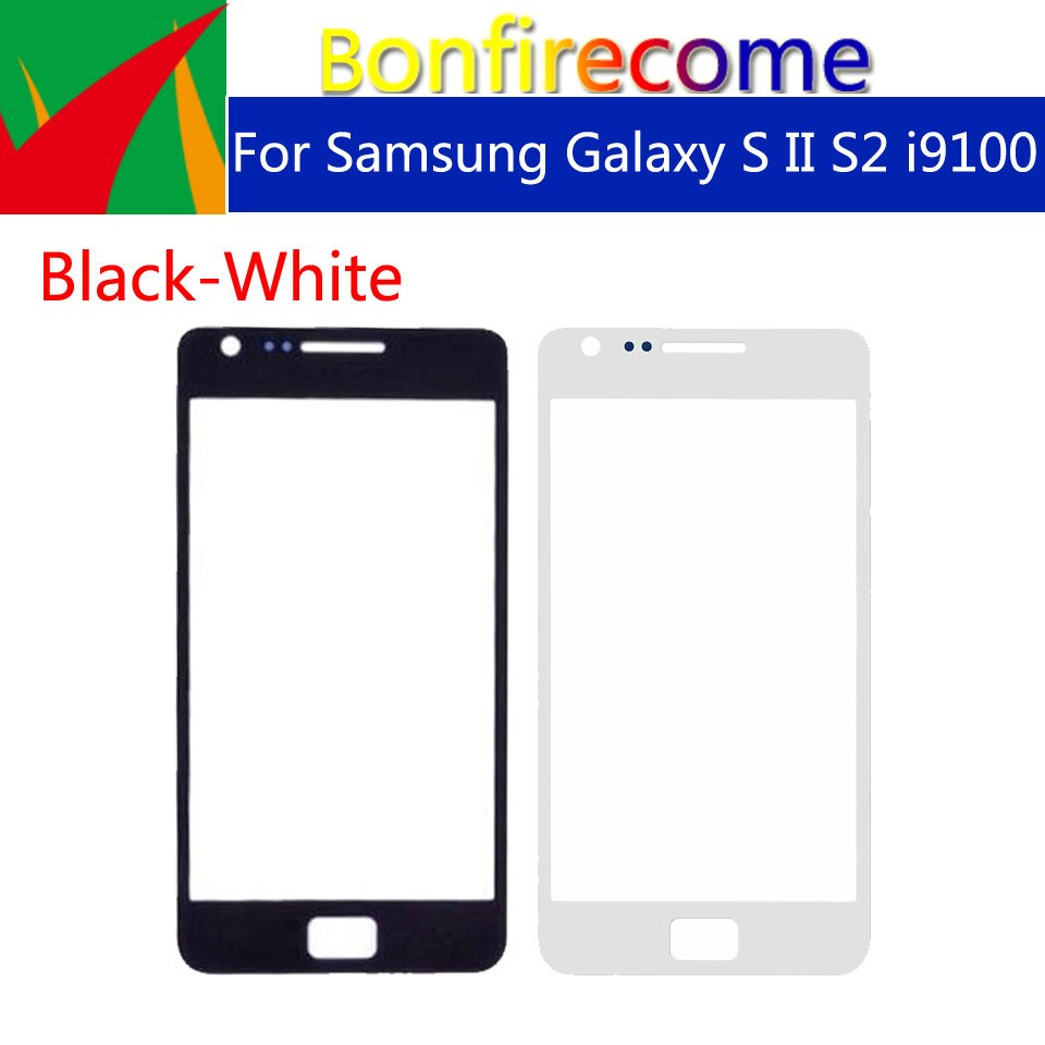 i9100 Touchscreen For Samsung Galaxy S II S2 i9100 i9100p GT-i9100 GT-i9100p LCD Front Outer Glass Touch Screen Lens Replacement