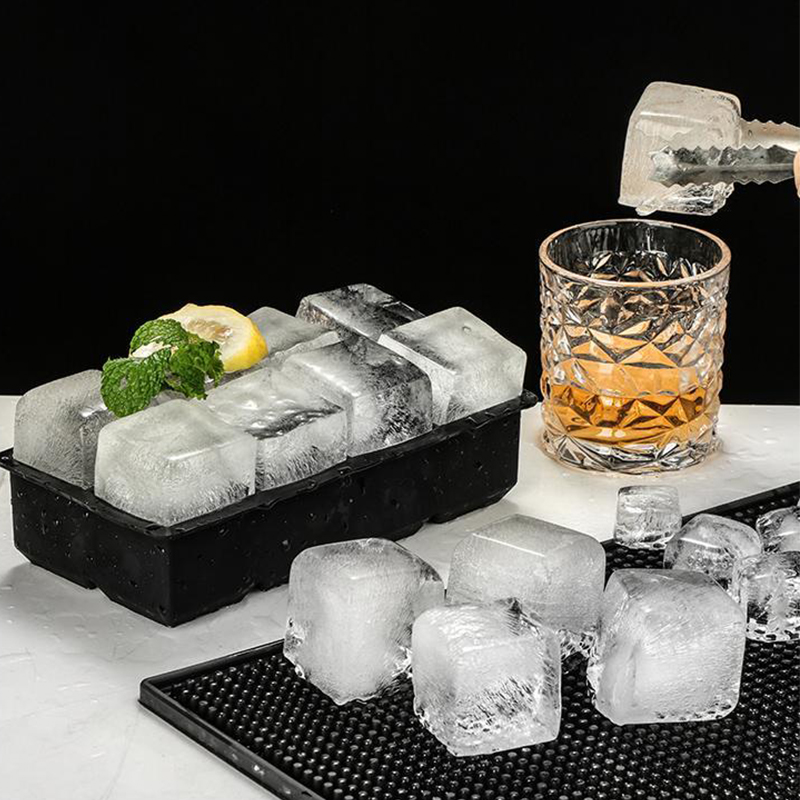 Isbitform for 4/6/8/15 isbiter, stor isbitform, stor isbitform av matkvalitet, bpa-fri, firkantet form, gjør-det-selv-kjøkken, baris