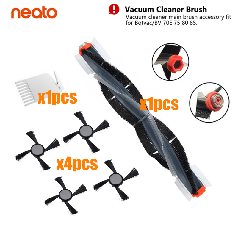Combo Pinsel Klinge Pinsel Hepa-Filter Seite Pinsel Zubehör Ersatz Für Neato Botvac 70e 75 80 85 Staubsauger teile: 6p