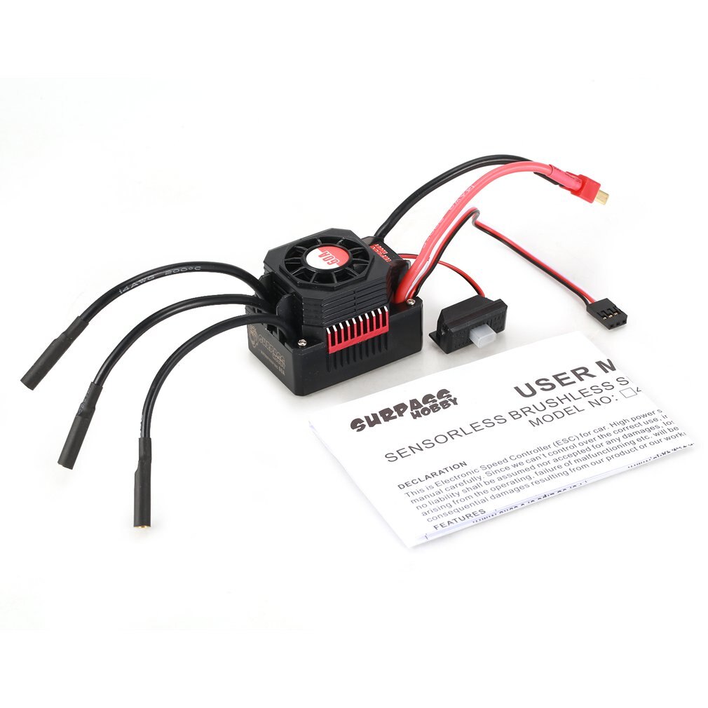 Surpasshobby Kk 60A Waterdichte Sensorless Brushless Speed Controler 2-3S Esc Voor 1:10 Rc Model Auto Onderdelen