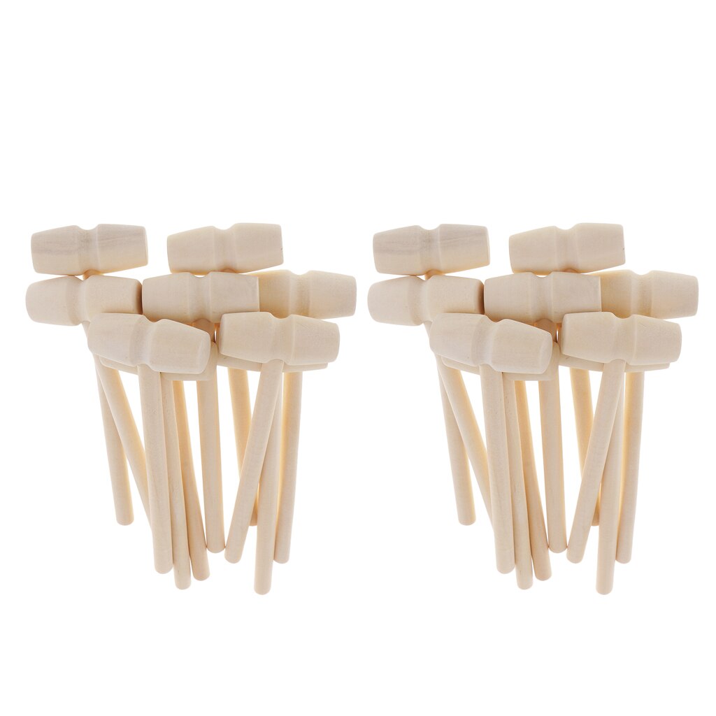 Pack Von 20 Mini Holz Hammer Hammer Hämmerte Spielzeug Schlagen Hammer Spielzeug für freundlicher