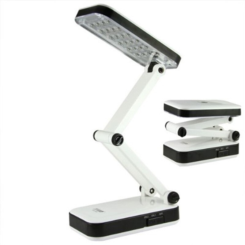Lamp Flexo 24 Leds Opvouwbare Oplaadbare Batterij Zonder Kabels Led Kleur Wit Hoge Helderheid Draagbare Bureaulamp