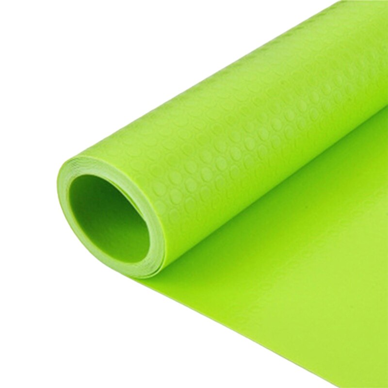Cubierta de estante reutilizable, forro para cajón, alfombrilla para armario, a prueba de humedad, impermeable, antideslizante, para nevera, mesa de cocina, almohadilla de papel: Light Green