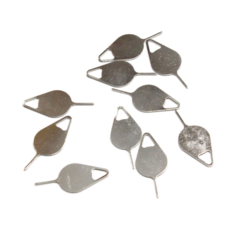 10 Stks/set Speciaal Vorm Sim Kaart Lade Opening Removal Tool, eject Pin Tool Vervanging Voor Multi-Model Mobiele Telefoon