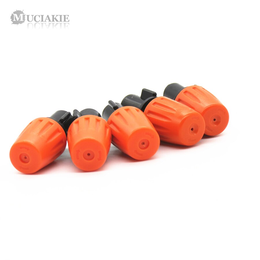 MUCIAKIE 20PCS Einstellbare Beschlagen Düse mit T Joint für Garten Bewässerung Bewässerung Sprinkler für 4/7mm 1/4 zoll Schläuche Schlauch