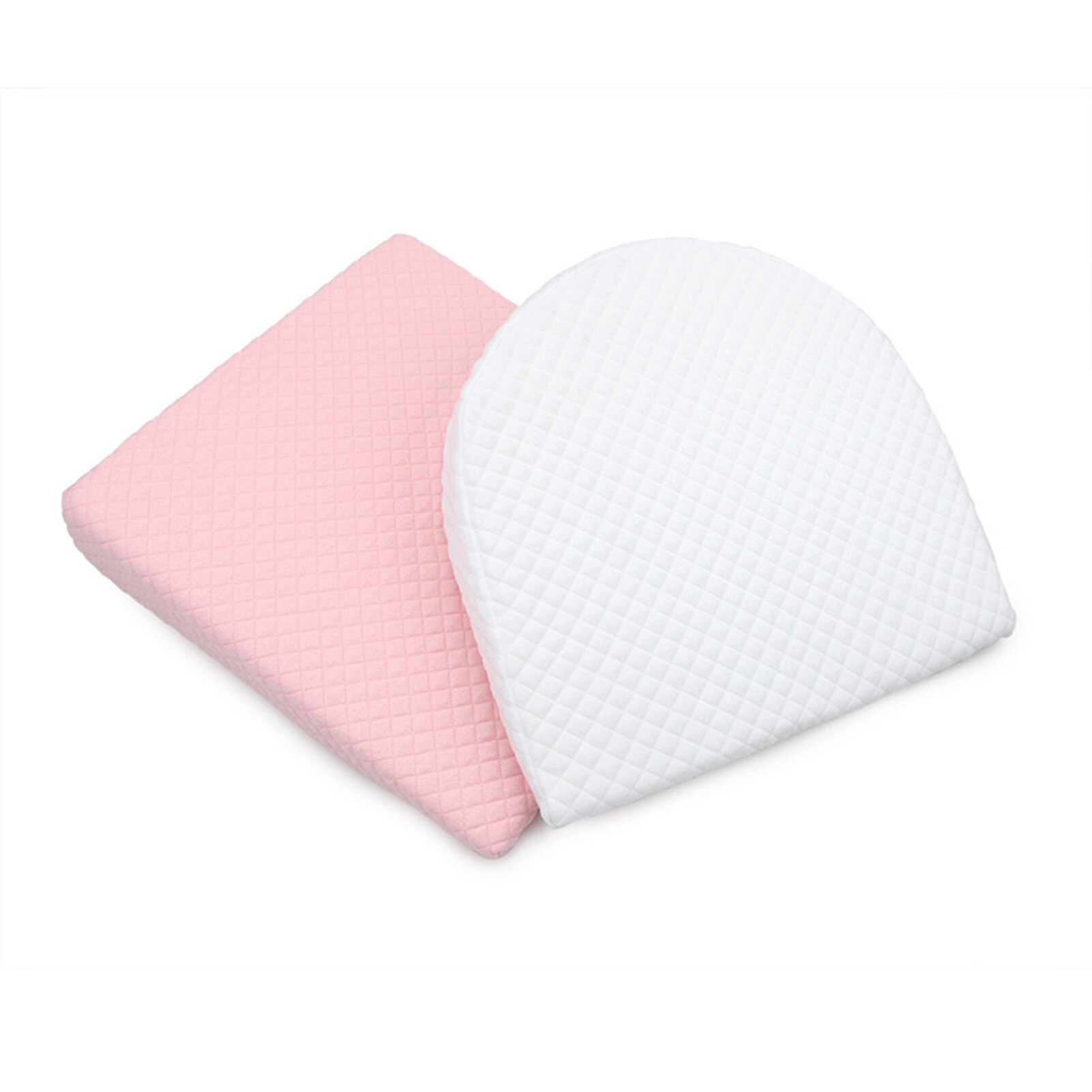 Bomull anti -reflux kudde rund fyrkantig andas nyfödd sluttning kudde antislip hudvänlig för baby  s7