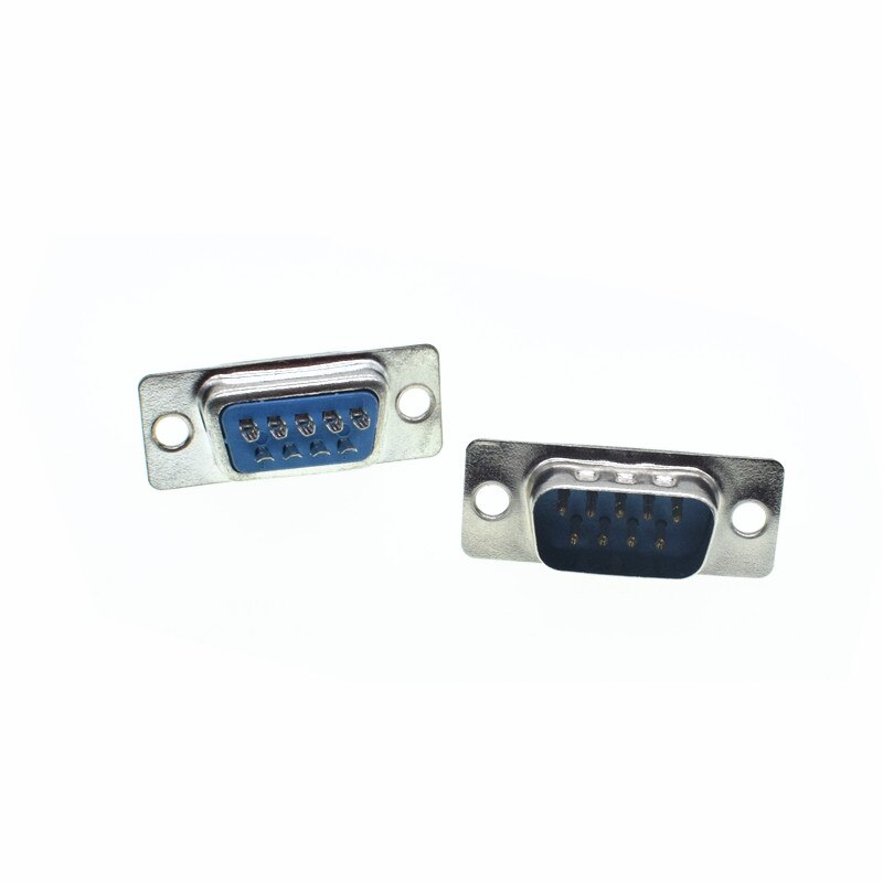 RS232 Serial Port Anschlüsse DB9 Weiblich Männlich Buchse Shell Kunststoff Stecker Stecker 9pin COM Buchse Adapter