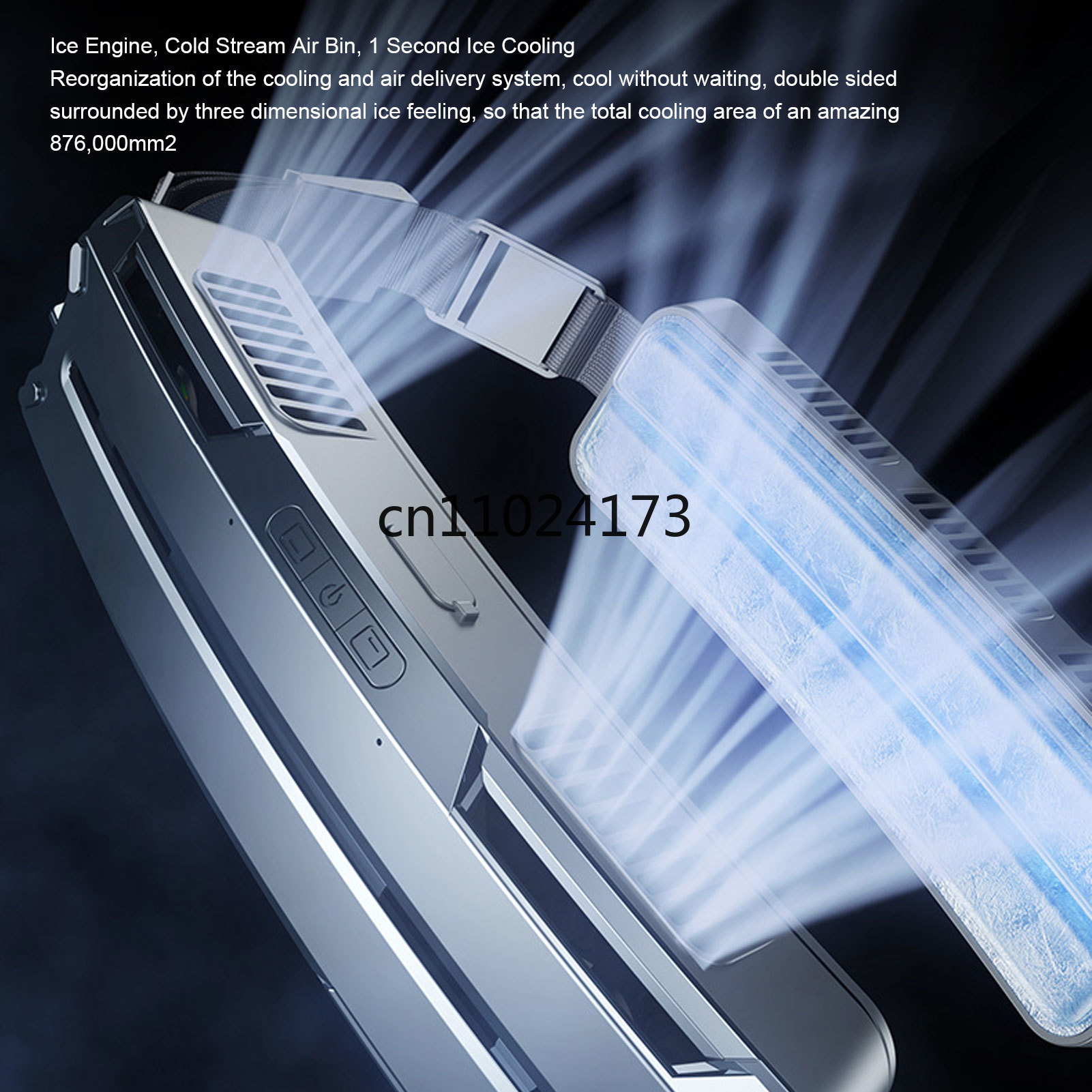 Resefläkt bärbar midjefläkt multifunktionell 3 hastigheter justerbar iskompress effektiv vidvinkelbältesfläkt för utomhussporter