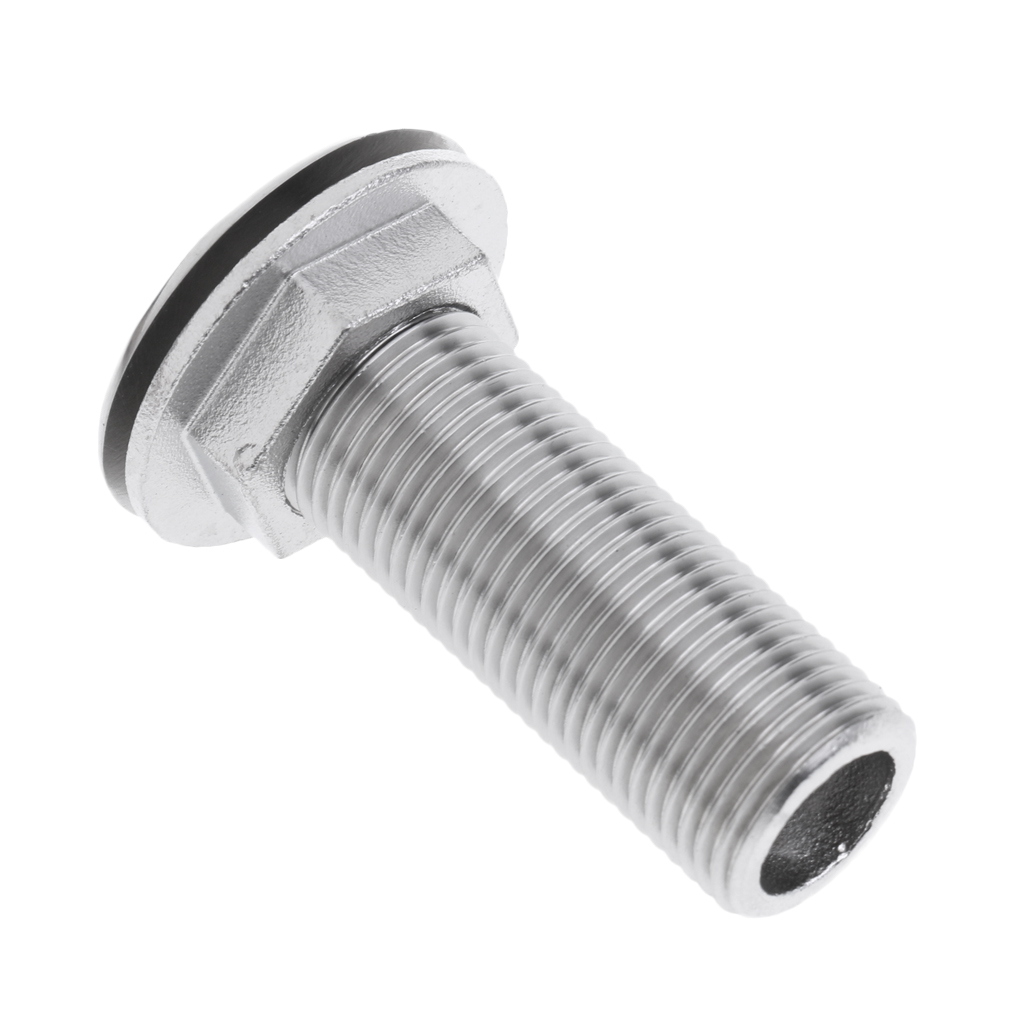 Boat Heavy Duty Thru Hull Fitting Drain Straight Threaded Connector Pump