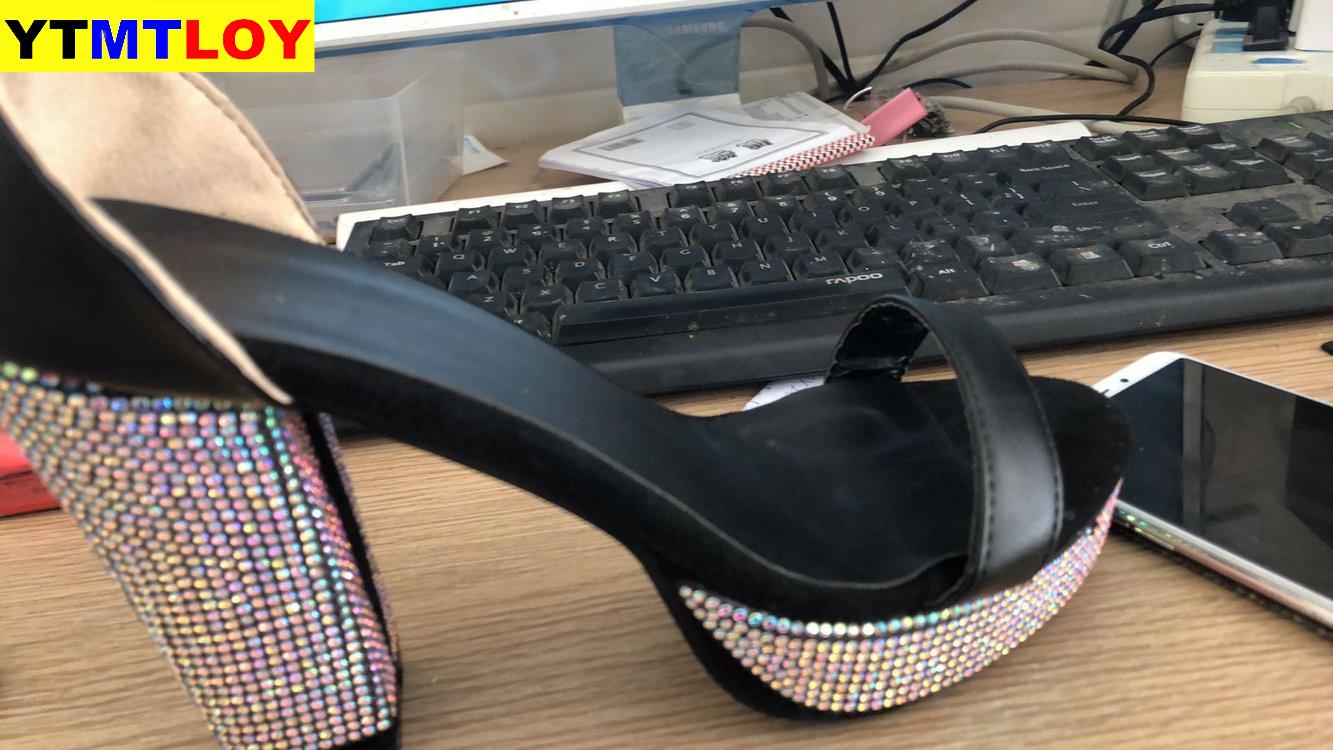 Zomer Vrouwen Sandalen Bling Vrouw Dames Gesp Slingbacks Open Teen Sandalen Feamle Mode Toevallige Platform Schoenen