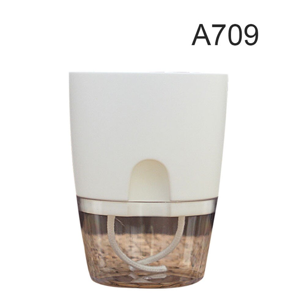 Plant Pot Cover Indoor Plastic Rotan Bloem Cover Ronde Moderne Decor Planter Tuin Planter I88: D