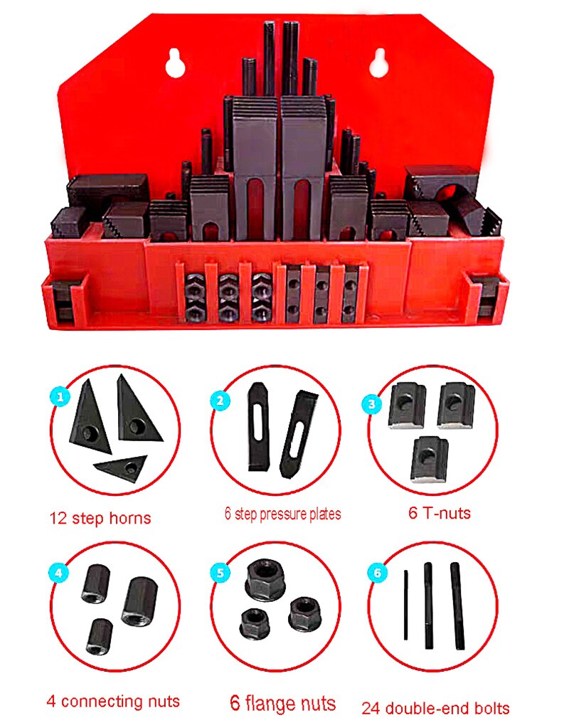 Juego de accesorios para fresadora, de hierro, Universal, M10