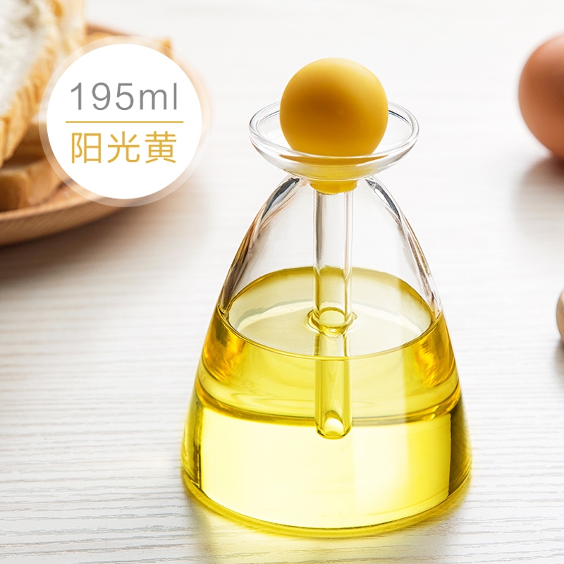 Squeeze Soy Sauce Vinegar Olive oil Cruet jar Crystal glass precision kitchen sauce pot Borosilicate glass Seasoning bottle