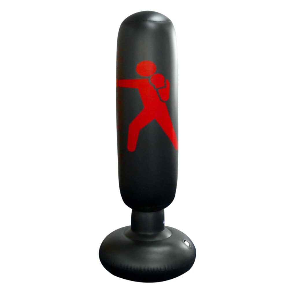 Fitness Bokszak, Zware Bokszak Opblaasbare Bokszak: black