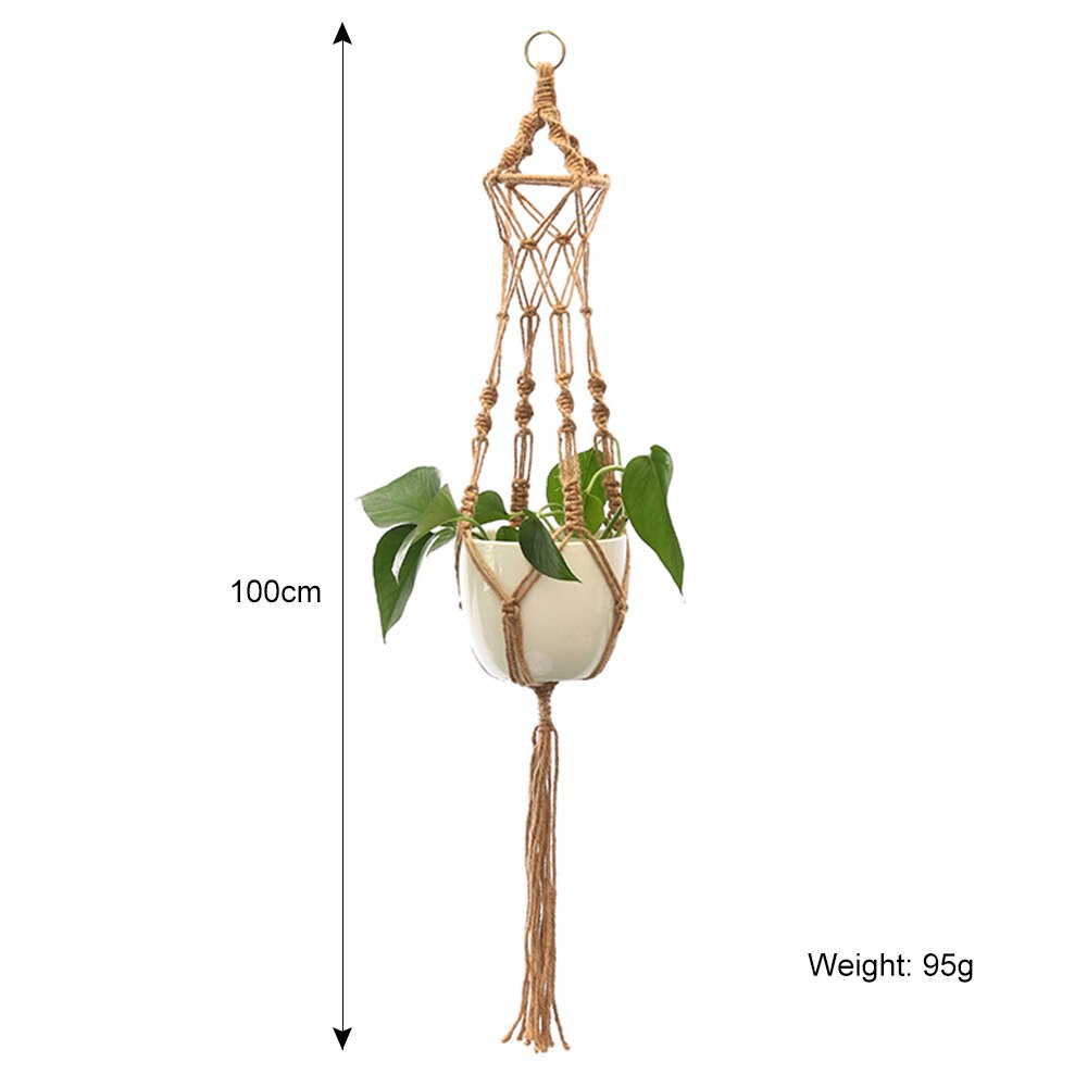 100% handmade macrame plant hanger flower /pot hanger for wall decoration countyard garden: 10