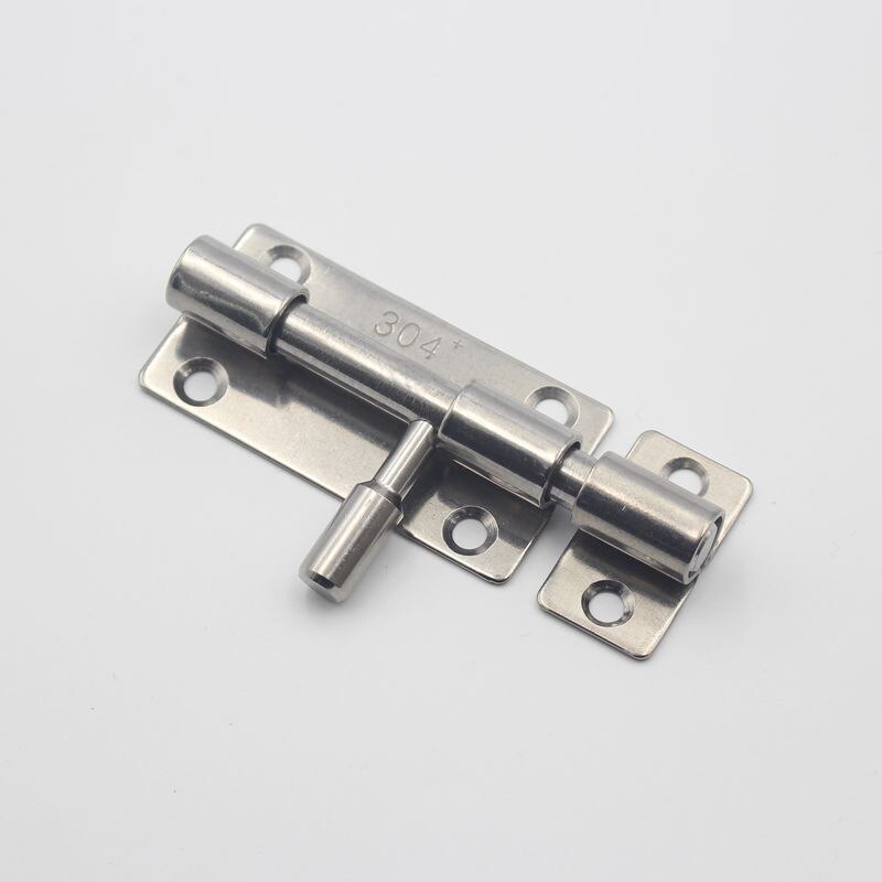 6 inch Verborgen Deur Flush Bolt Latch, 2 Sets Slide Bolt Lock voor Verborgen Deur, Beveiliging Hendel Actie 304 Roestvrij Staal Geborsteld Schuif Klink met schroeven, voor Houten Franse Deuren