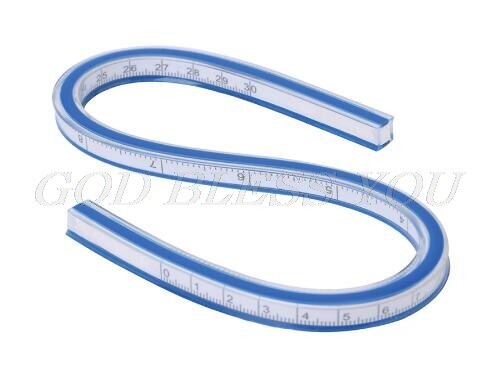 Flexible Curve Ruler Drafting Drawing Tool Plastic Vinyl 30cm 40cm 50cm 60cm: 30CM